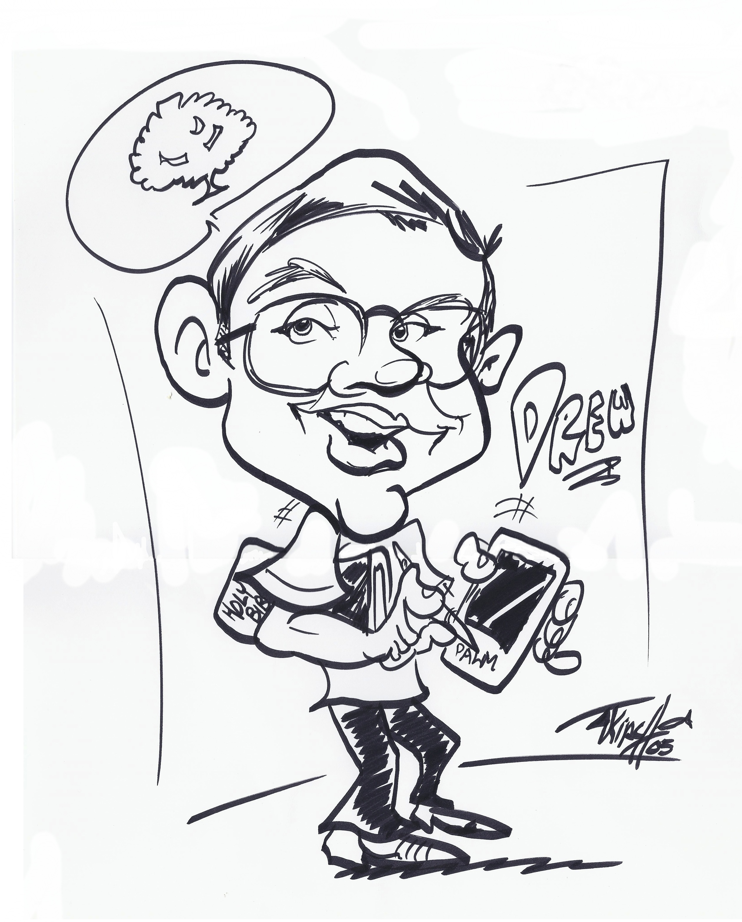Drew Haninger Caricature